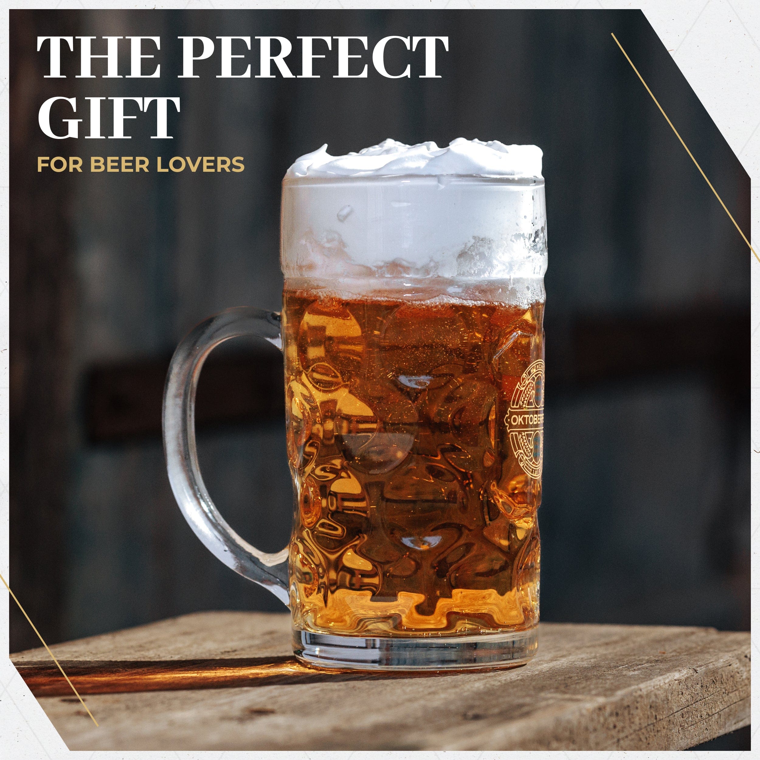 BT-MUG-OKTFST-1L Bavaria Trachten Oktoberfest Beer Mug (Beer Stein) - 1 Liter / 34 OZ Oktoberfest