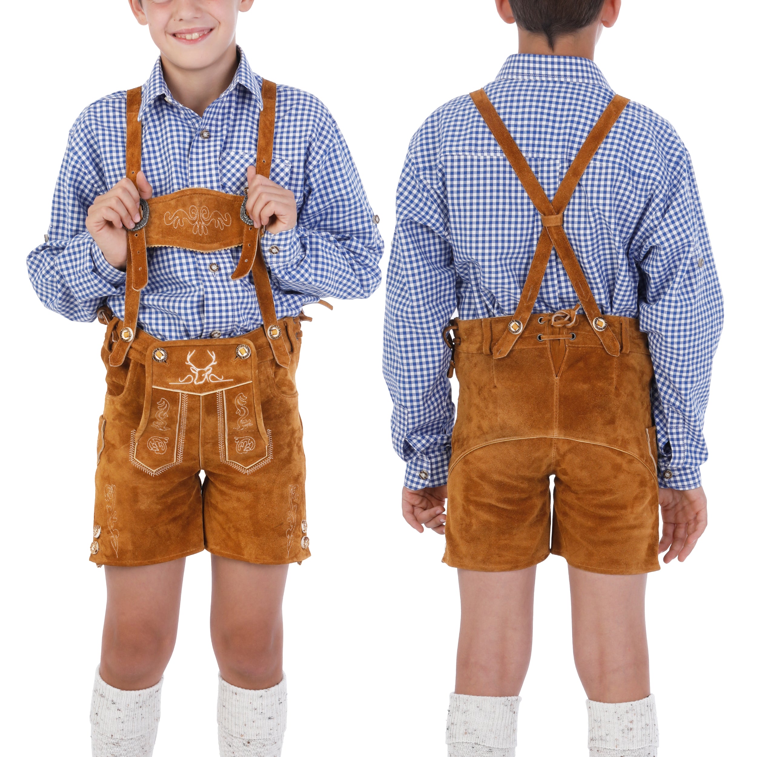 Lederhosen Kids Light Brown