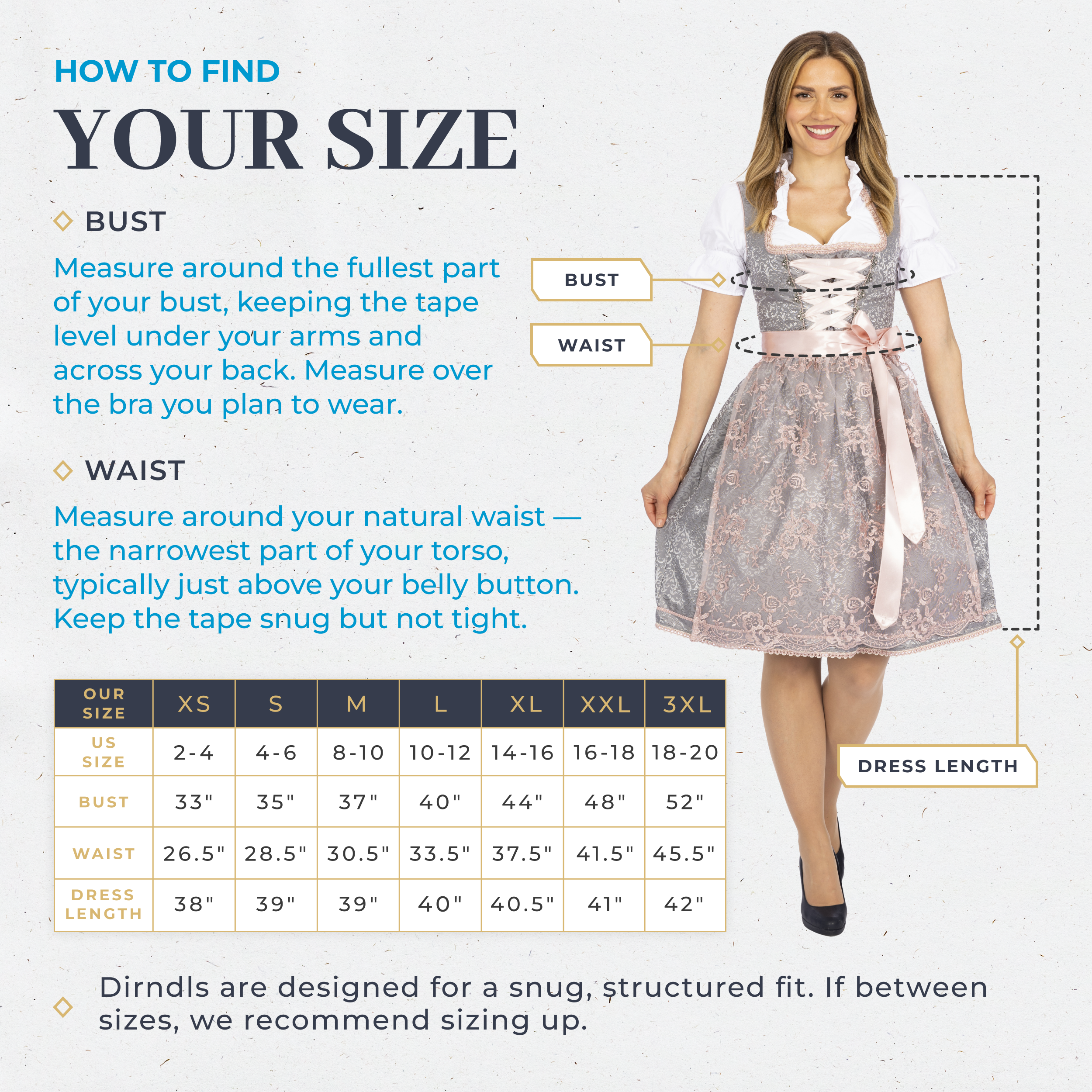 Bavaria Trachten Women's German Dirndl Dress Blue Gold S