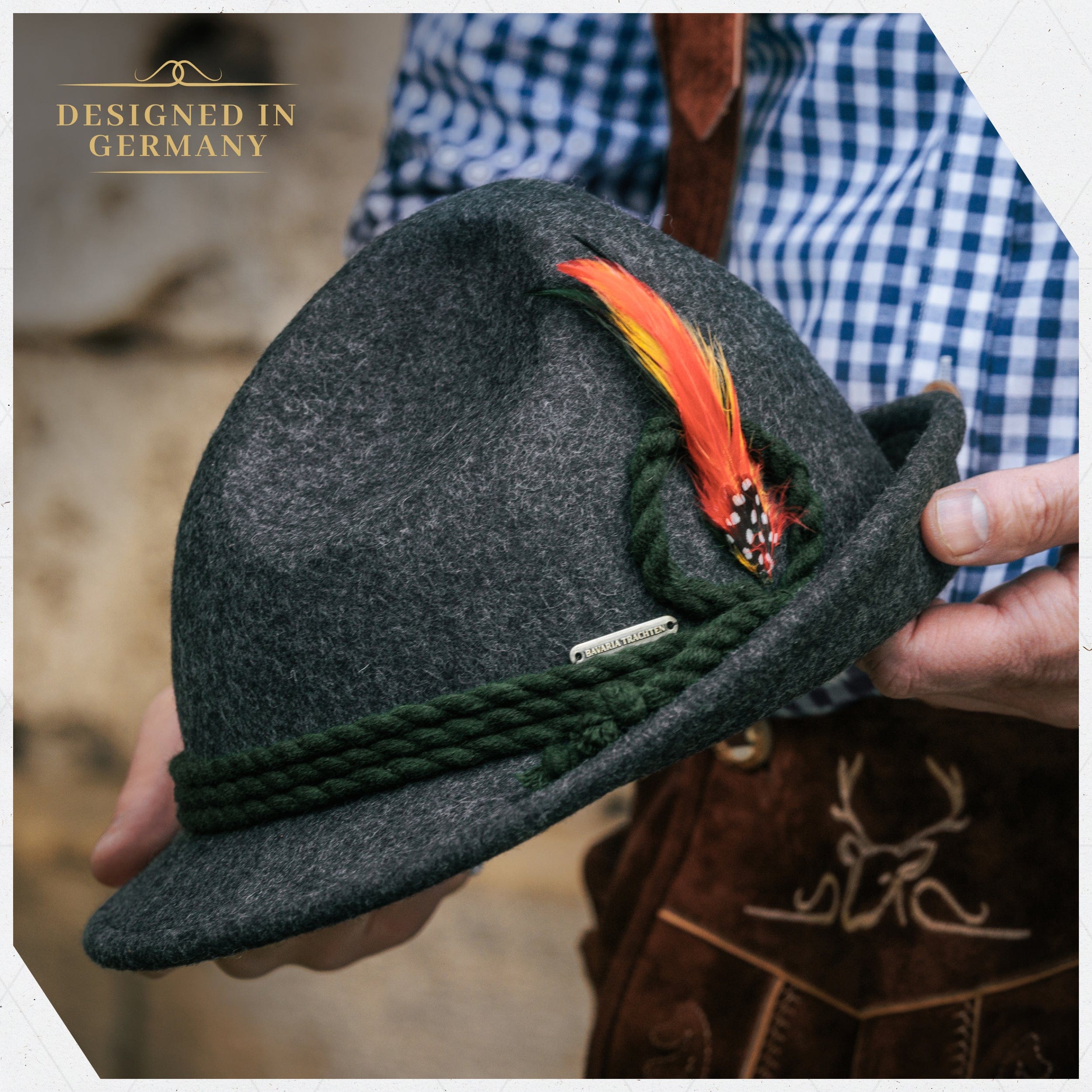 Bavaria Trachten Hat Men Felt Green Oktoberfest 