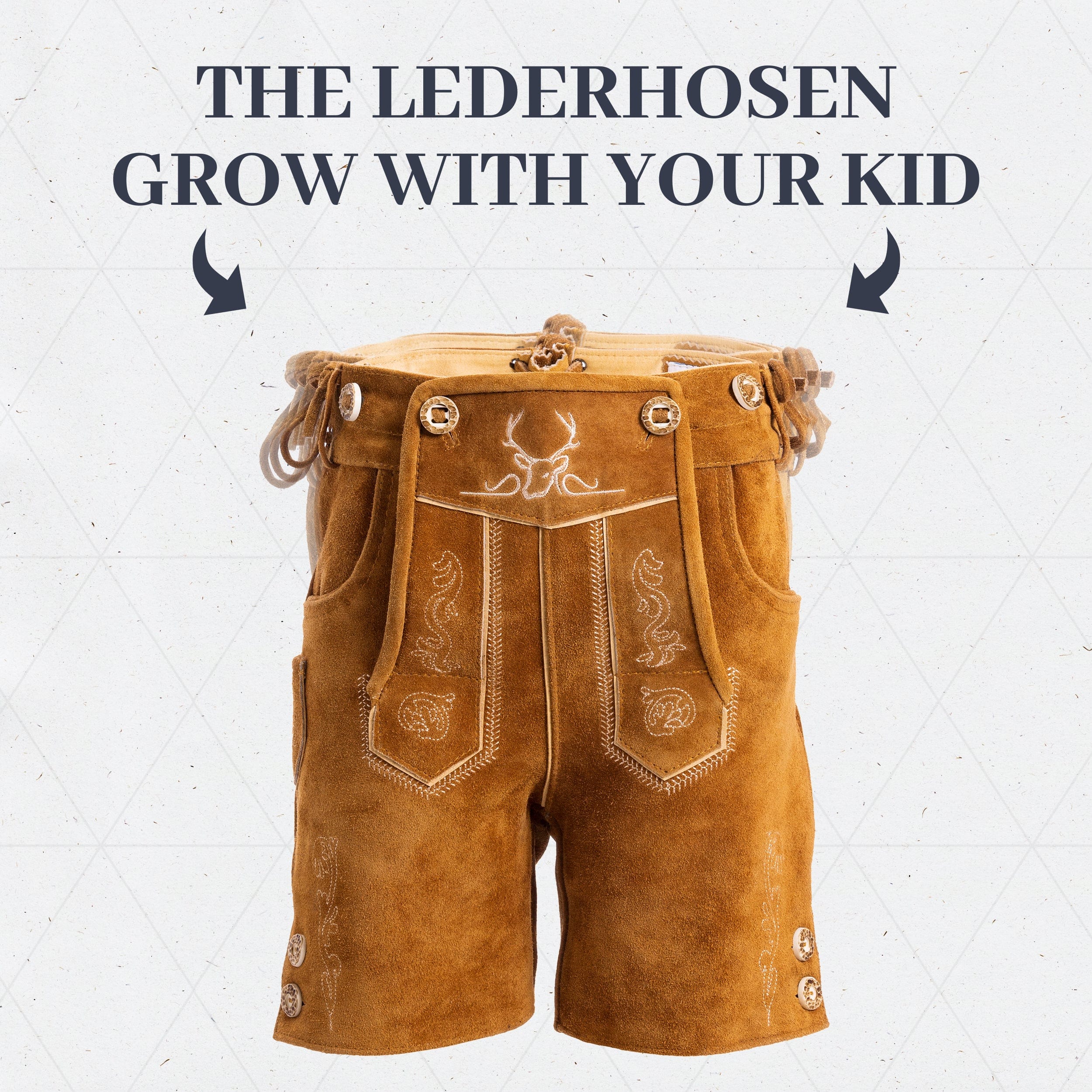 Bavaria Trachten Lederhosen Kids Light Brown Oktoberfest 