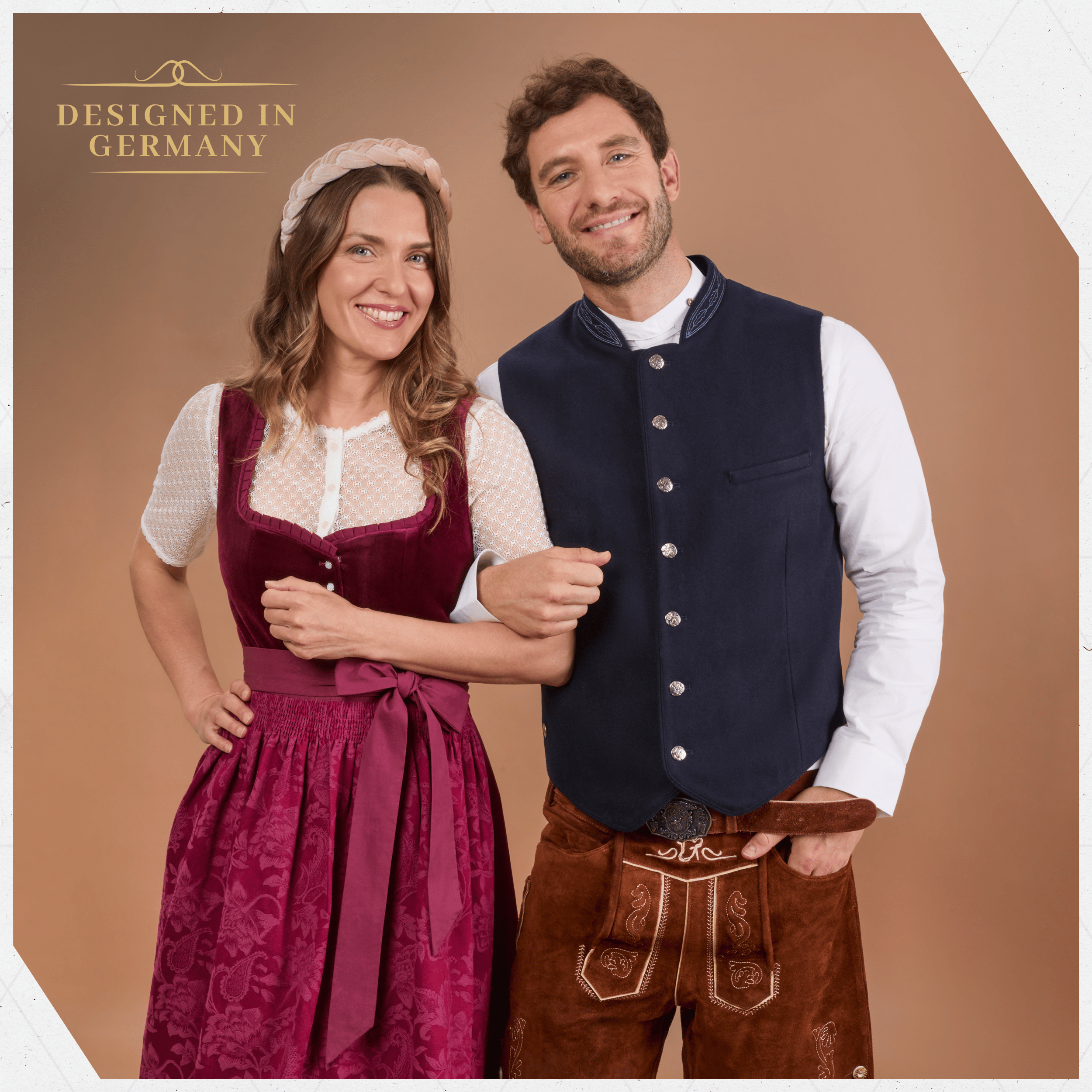 Bavaria Trachten Dirndl Blouse Short Sleeve White Lace Oktoberfest 