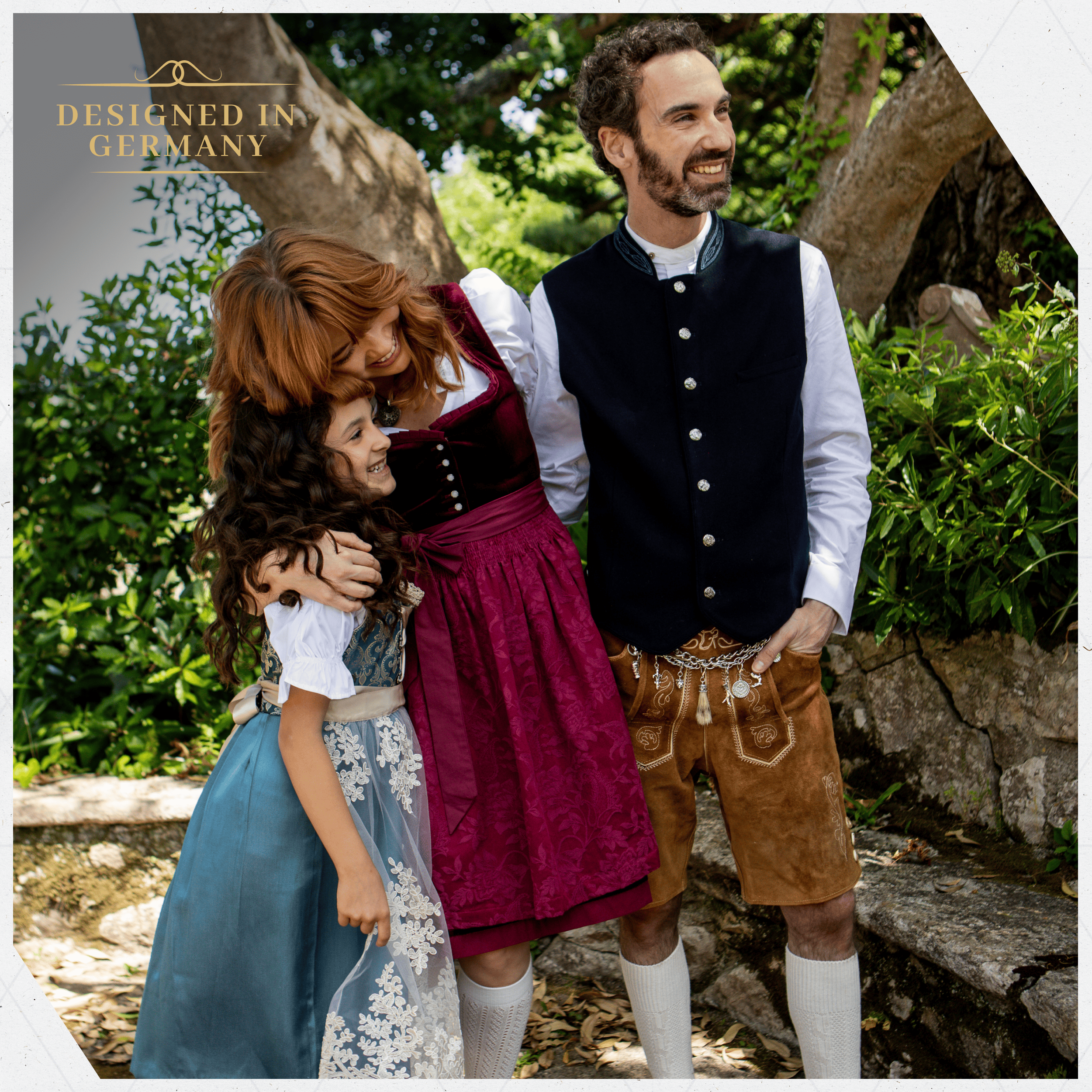 Bavaria Trachten German Dirndl Dress  Burgundy Velvet Oktoberfest 