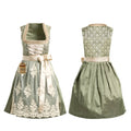 German Dirndl Dress Green Gold