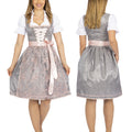 German Dirndl Dress Set Silver Rose with Blouse