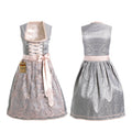 German Dirndl Dress Silver Rose