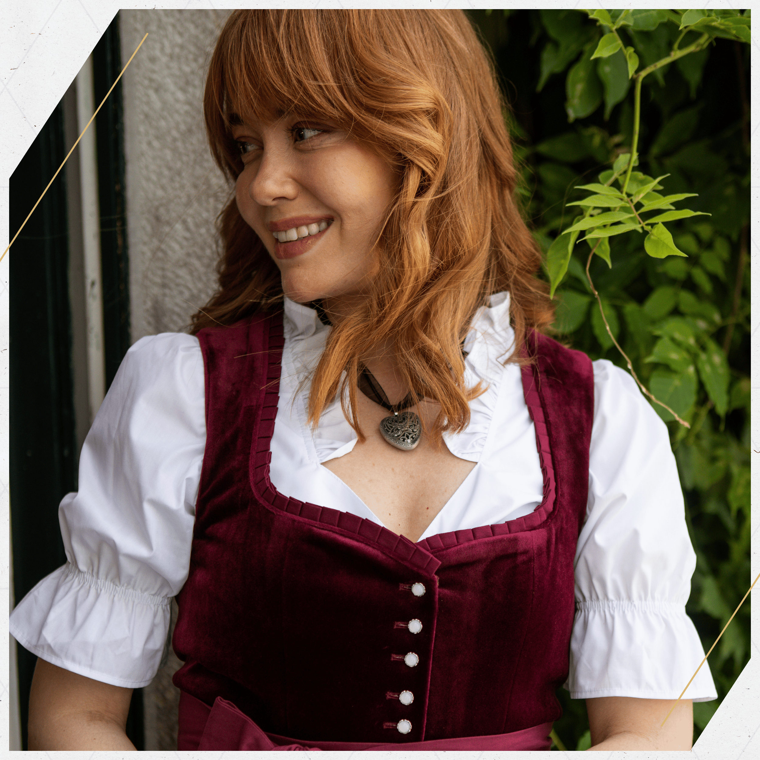 Bavaria Trachten Traditional Dirndl Blouse White Cotton Oktoberfest 