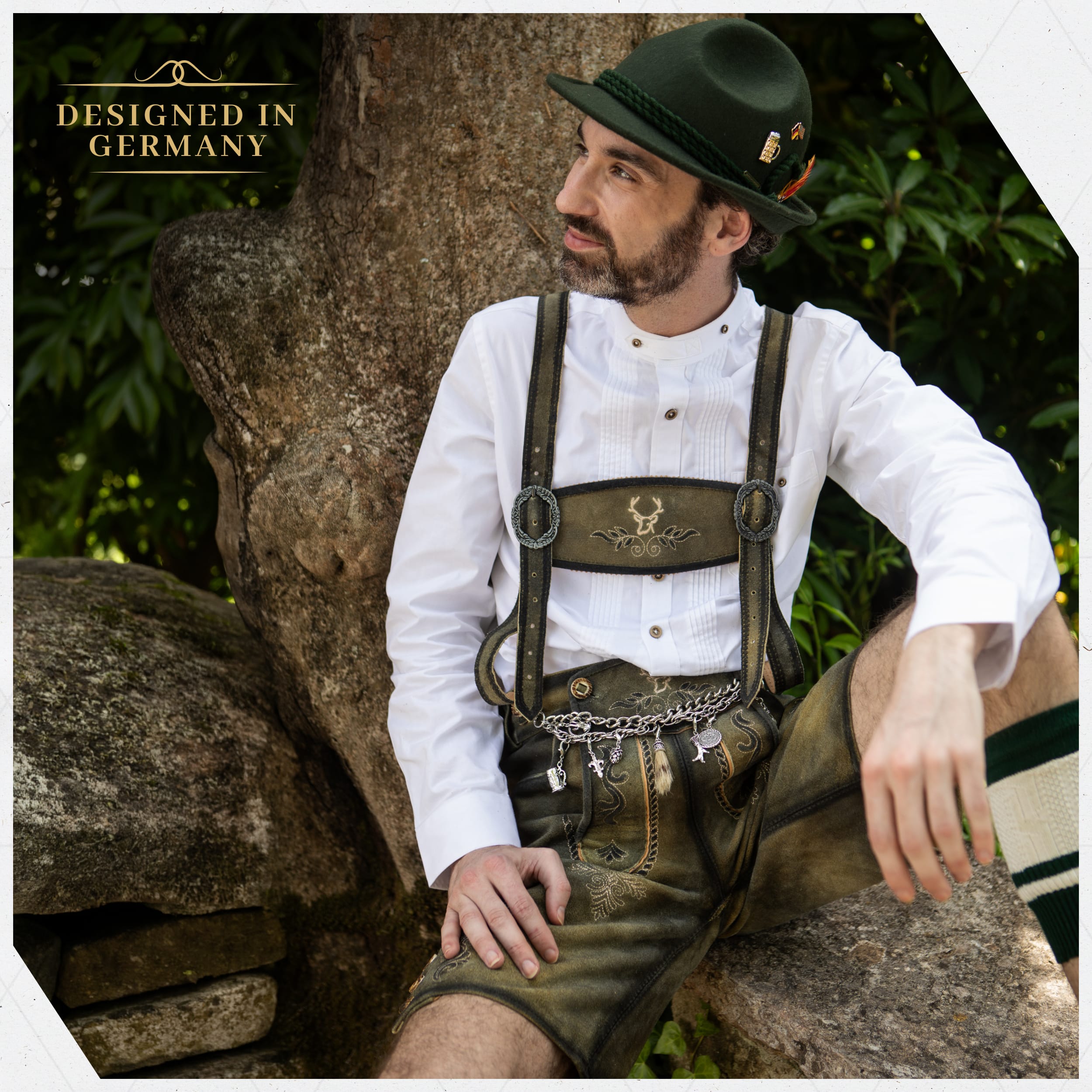 BT-AC-M-CHVR-1 Bavaria Trachten Lederhosen Charivari Oktoberfest 