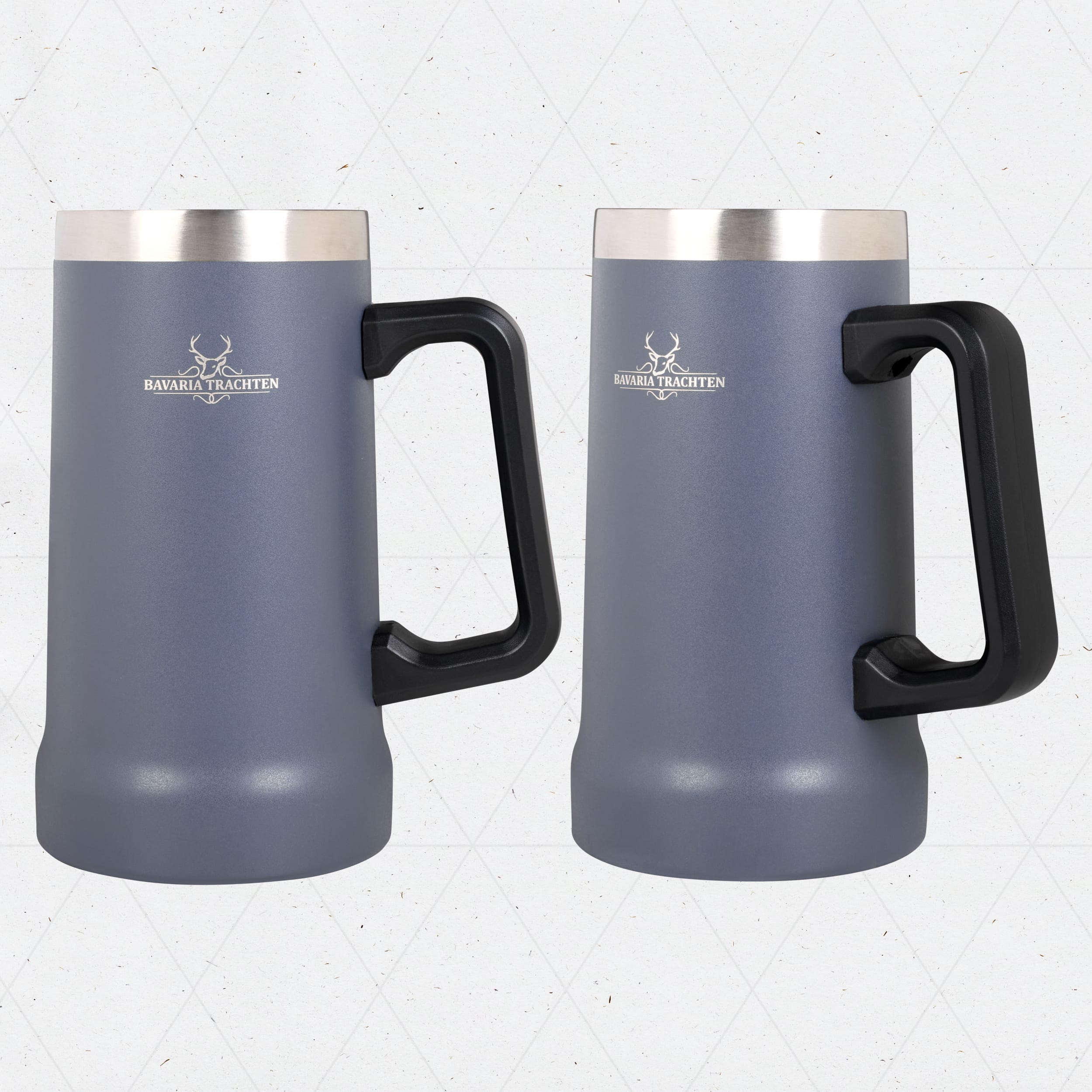 BT-MUG-BLU-75 Bavaria Trachten Insulated Stainless Steel Oktoberfest Beer Mug 0.7L Oktoberfest 