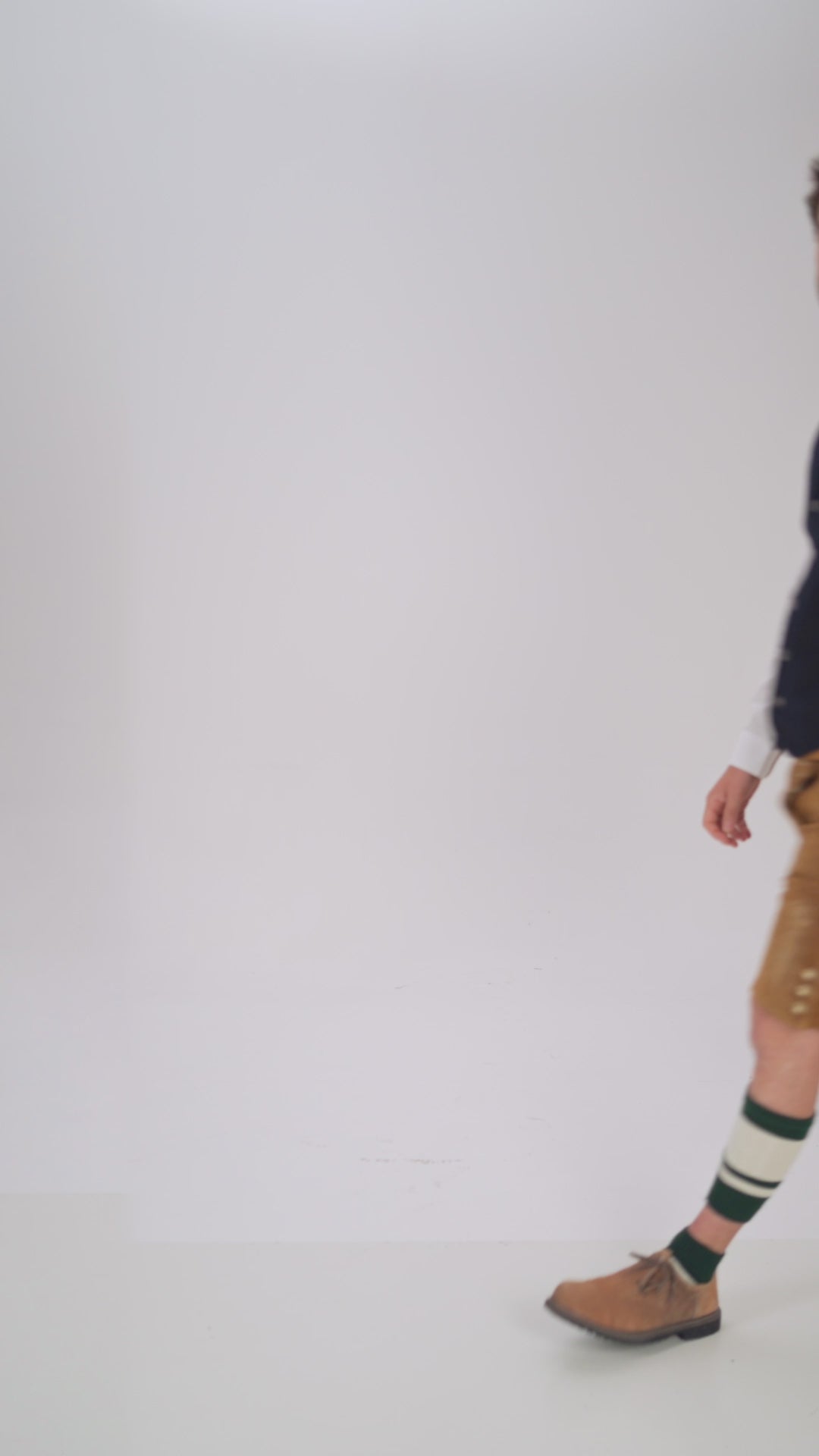 Lederhosen Vest Men Blue